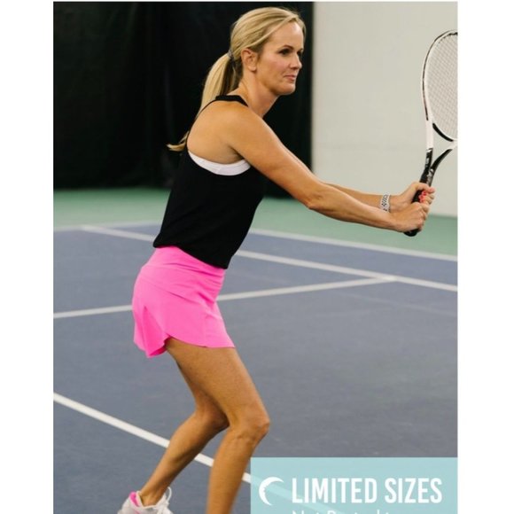 ZYIA Dresses & Skirts - ZYIA Active Flirty Barbie Hot Pink Grand Slam Tennis Skirt/Skort Sz Medium